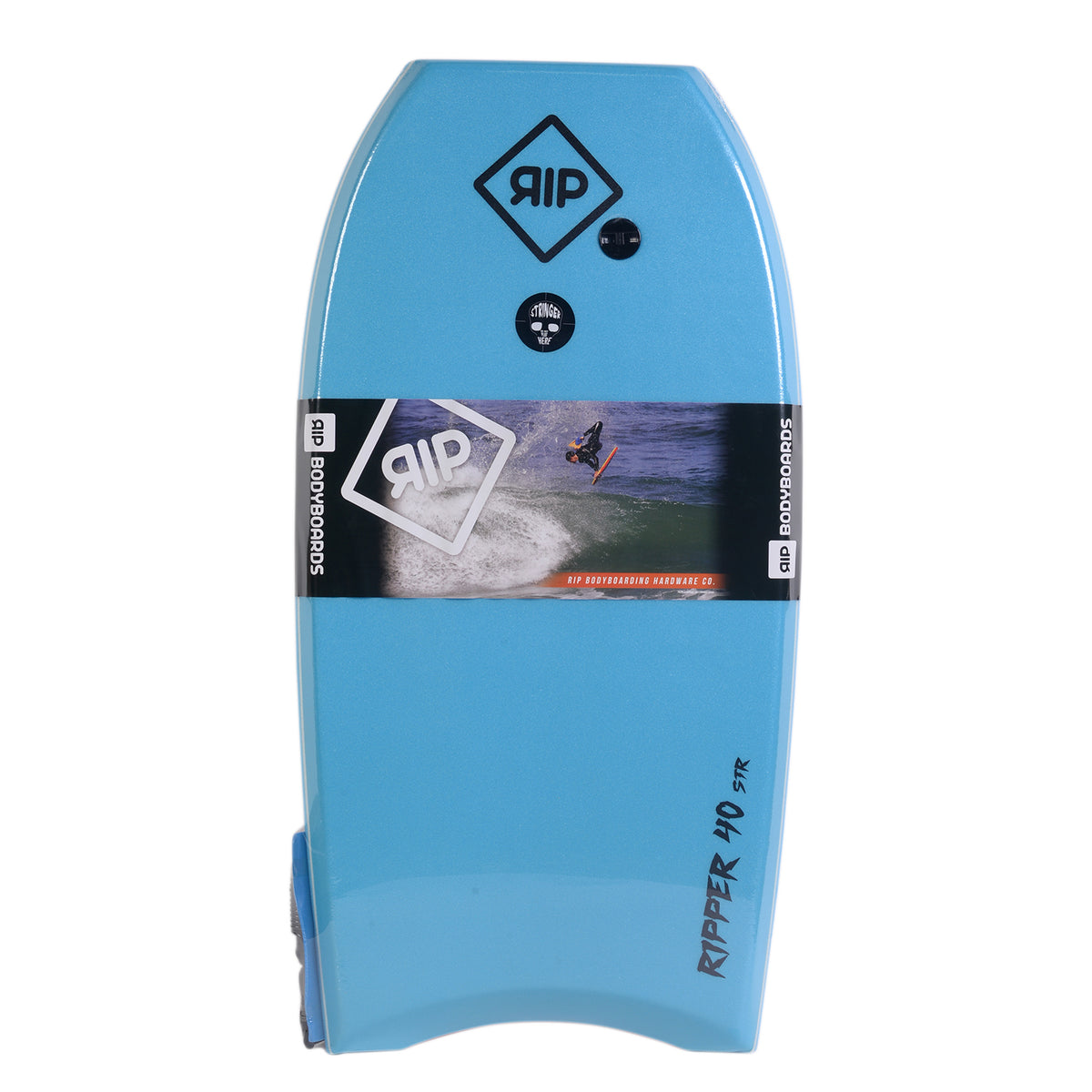 RIP Bodyboard - Ripper Stringer con leash (EPS) - Azul / Naranja
