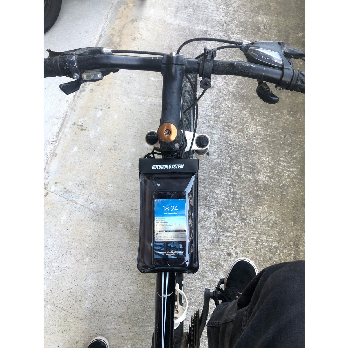 OUTDOOR SYSTEM - Pochette étanche Ziplock TPU Bike Bag