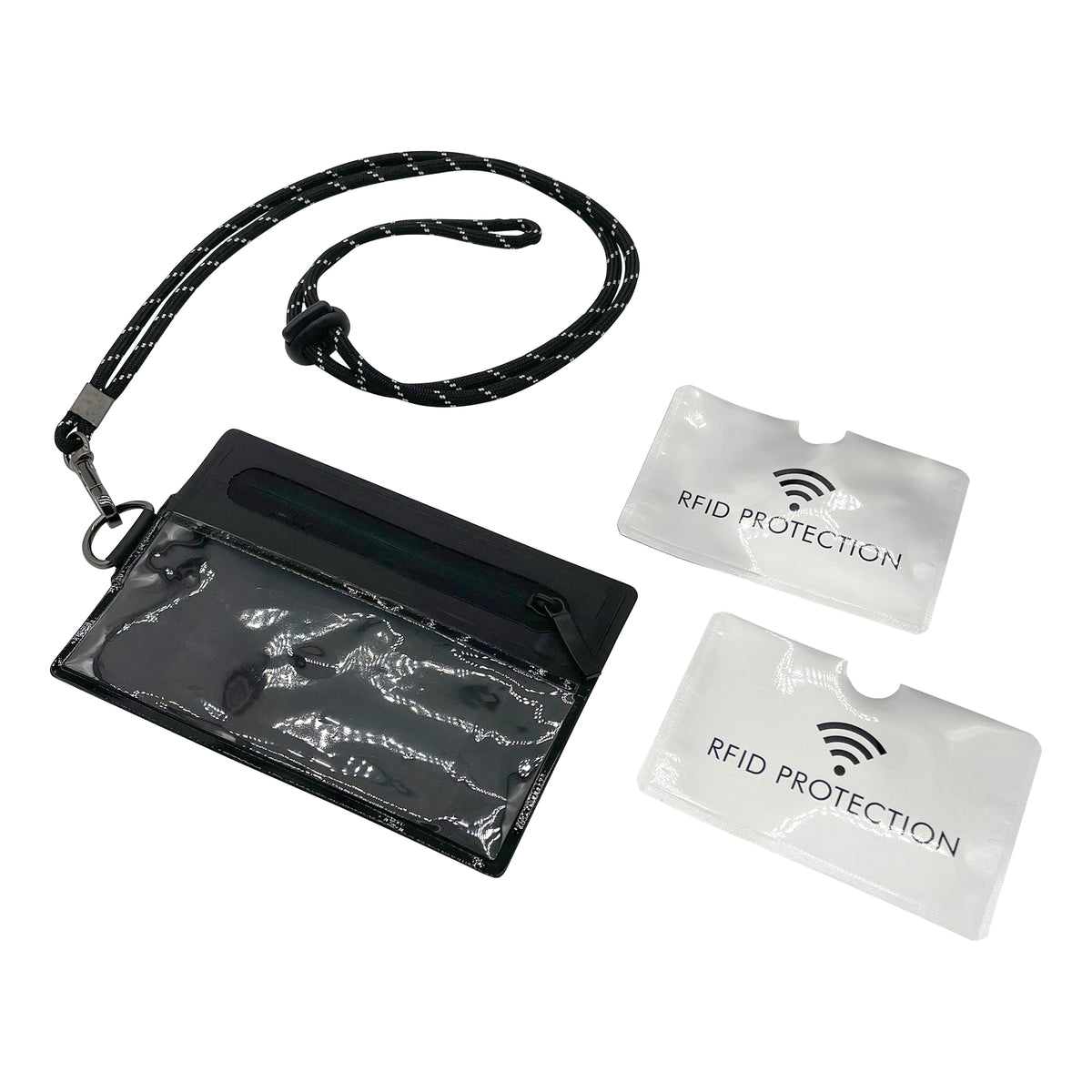 OUTDOOR SYSTEM - Pochette water-resistant translucide pour Cartes et Clés