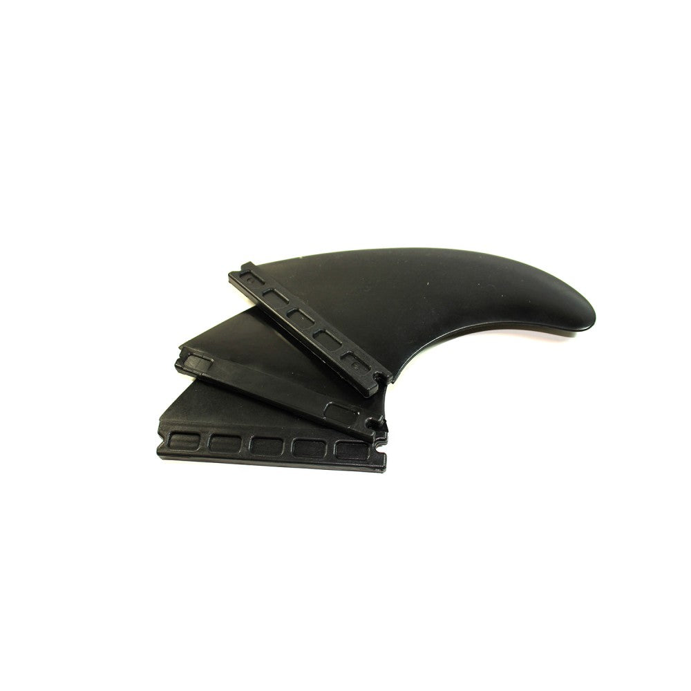 SURF SYSTEM - Set de 3 dérives avec clé - Thruster - Futures Compatible - Black