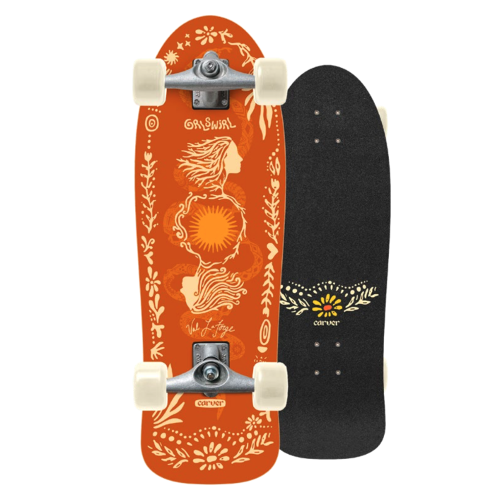 CARVER x GRL SWIRL CX Collab - Surf Skate Complet Val Laforge model - 31"