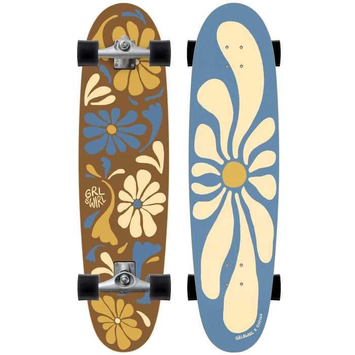 CARVER x GRL SWIRL CX Collab - Surf Skate Complet Longswirl - 38"