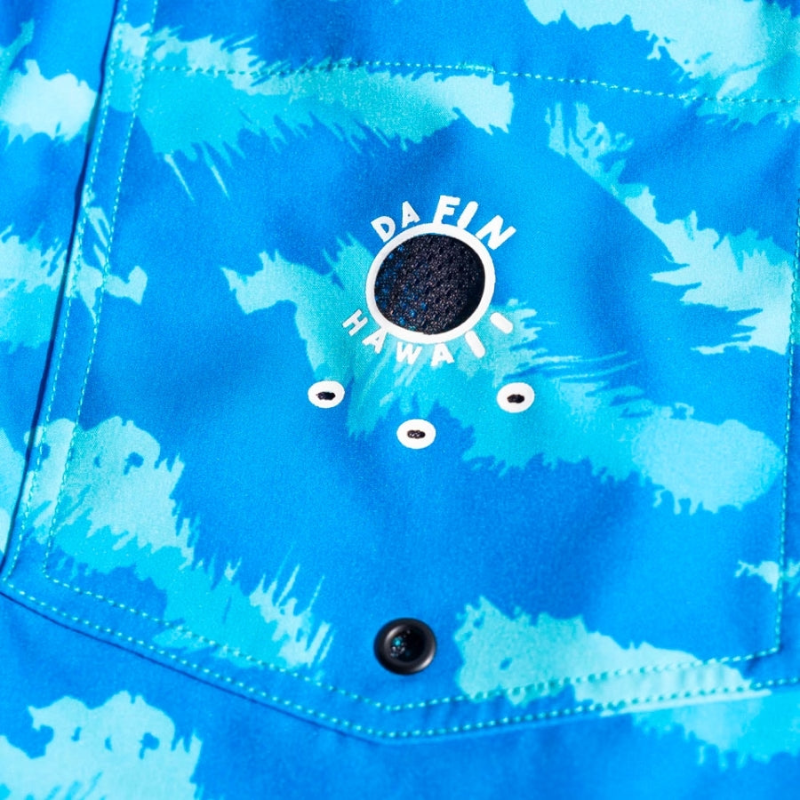 DA FIN - Boardshort - Camo Blue
