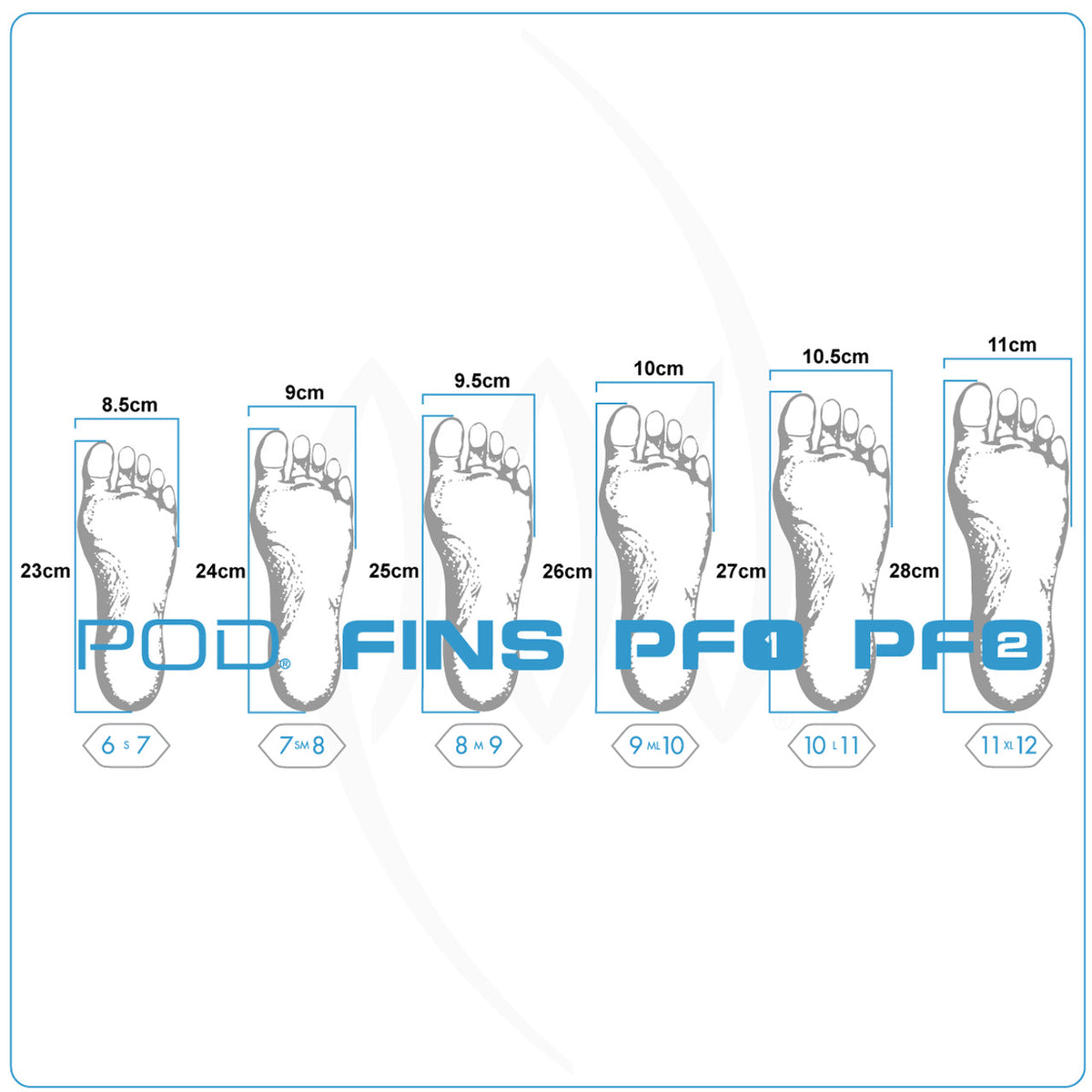POD - PF2 - Palmes Bodyboard - Marble - Black / White