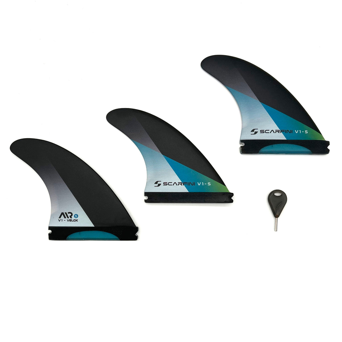 Set of 3 SCARFINI fins - AIR-CARBON FIBERGLASS FIN (size S) (Futures)