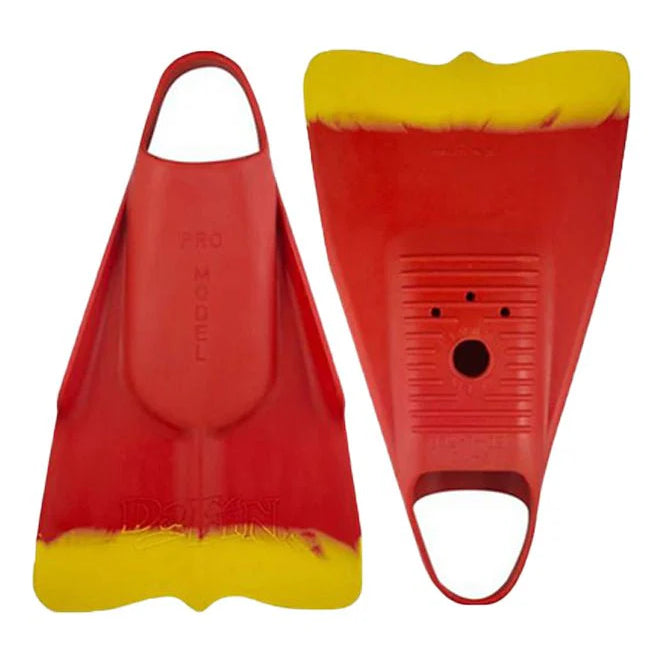 DA FIN - Palmes bodyboard, bodysurf, lifeguard - Red / Yellow
