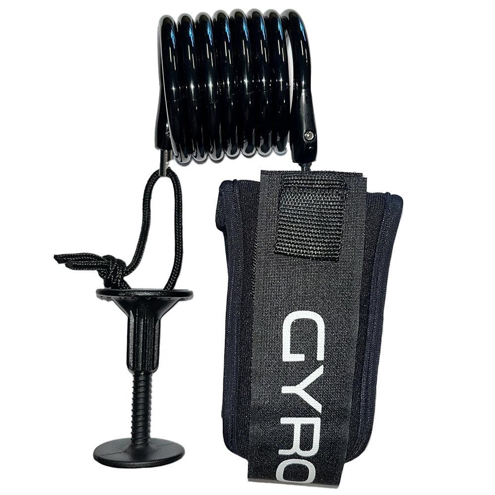 GYROLL - Leash biceps Bodyboard Variable Arm - Black