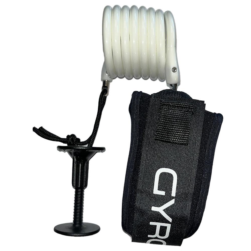 GYROLL - Leash biceps Bodyboard Variable Arm - White