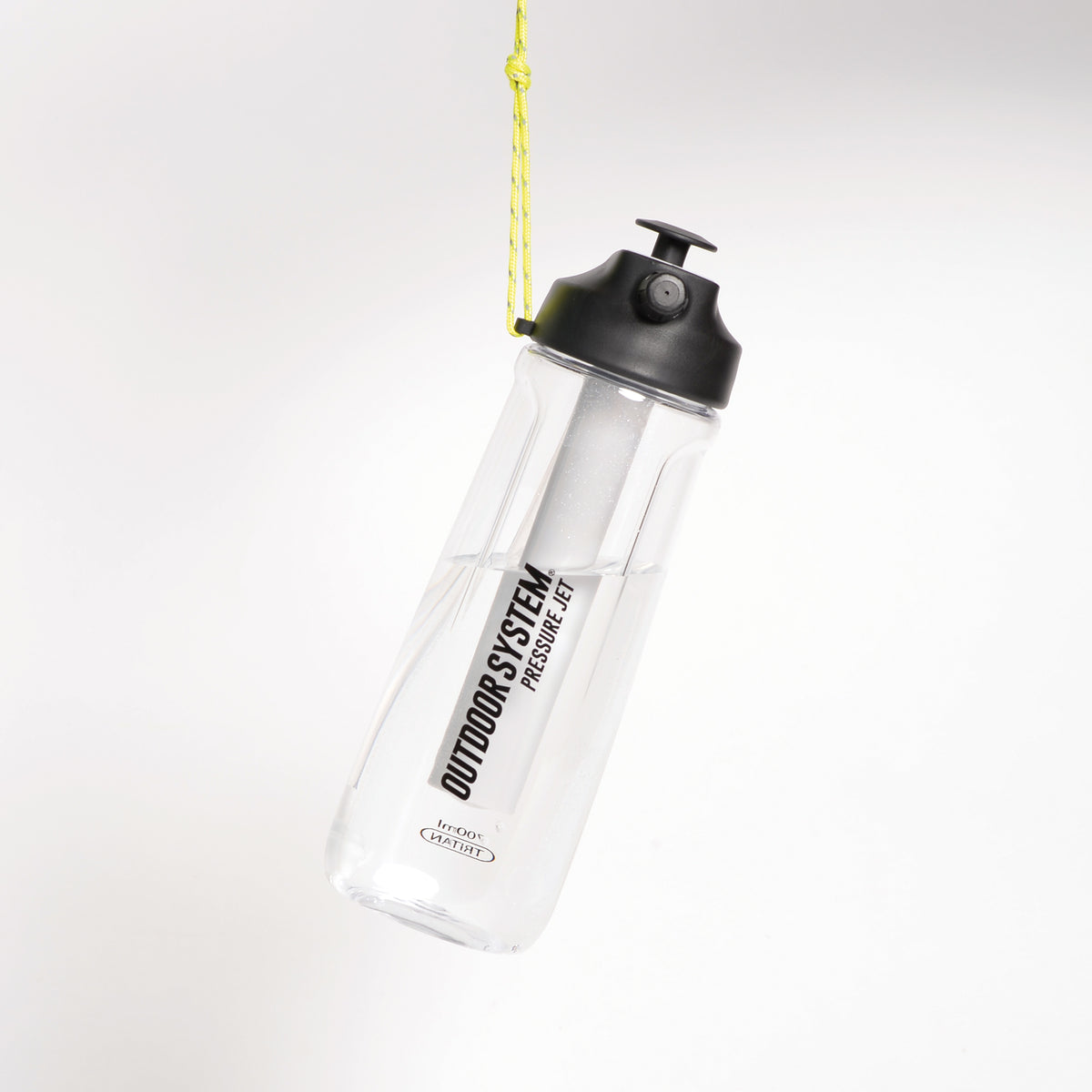 Outdoor System - Multifunction Water Bottle - Pressure Jet 700ML - Black