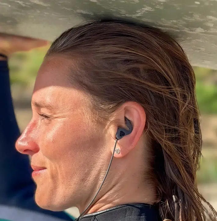 Surf Ears V4.0 - Bouchons d'oreilles surf universels - Black / Sage