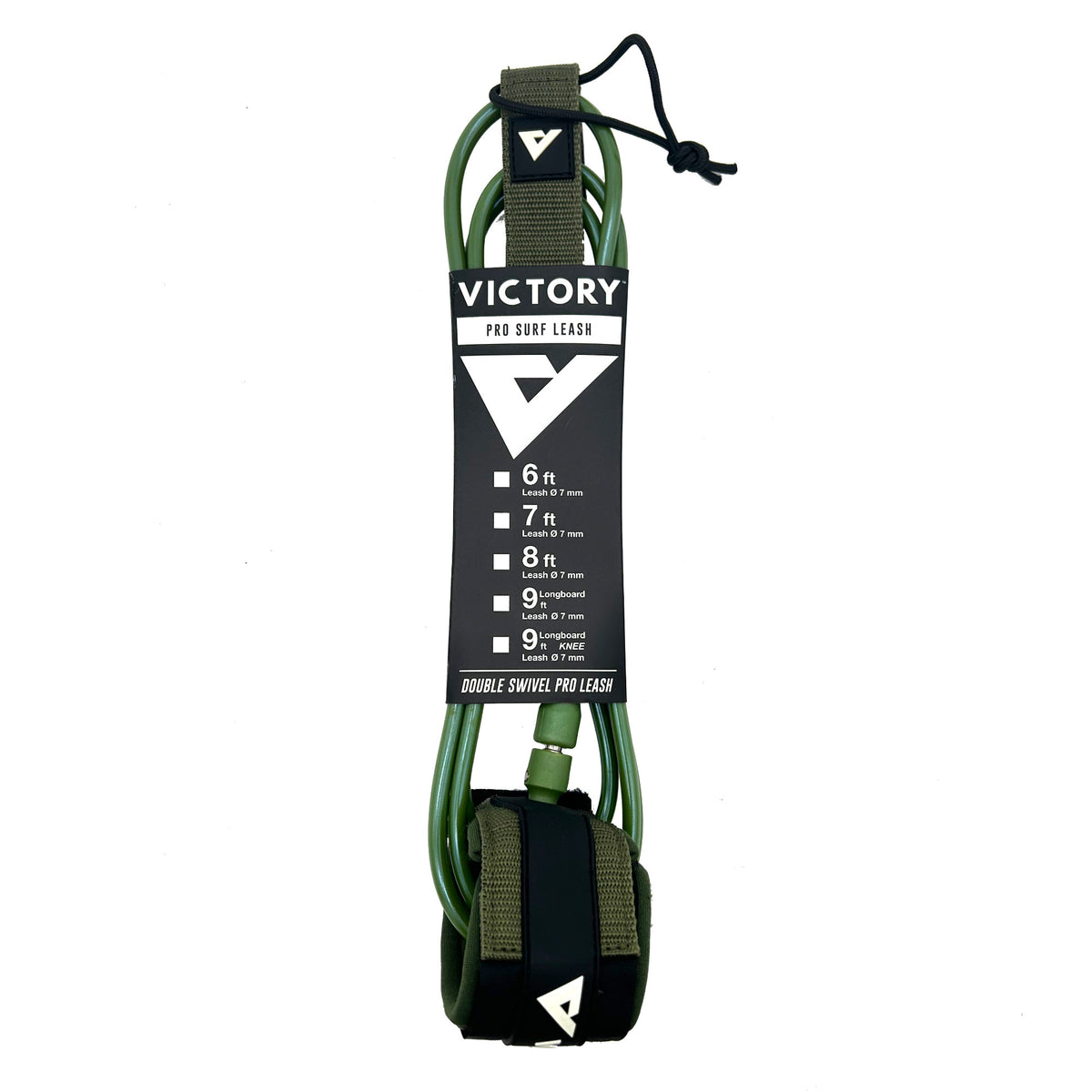 VICTORY - Surf Leash PRO 9' - Matte Khaki