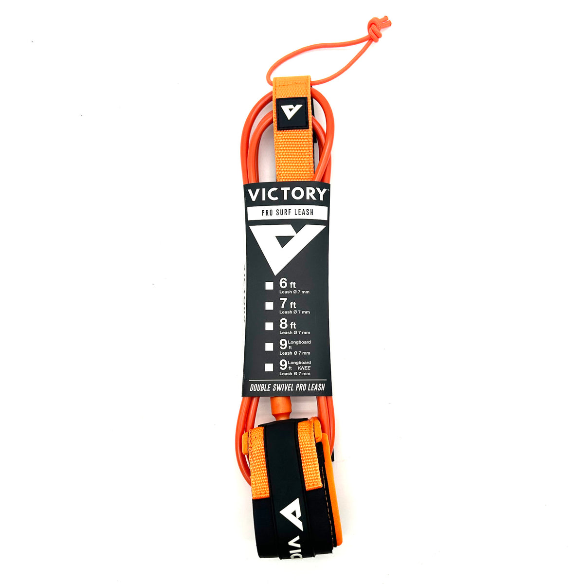 VICTORY - Surf Leash PRO 9' - Matte Orange