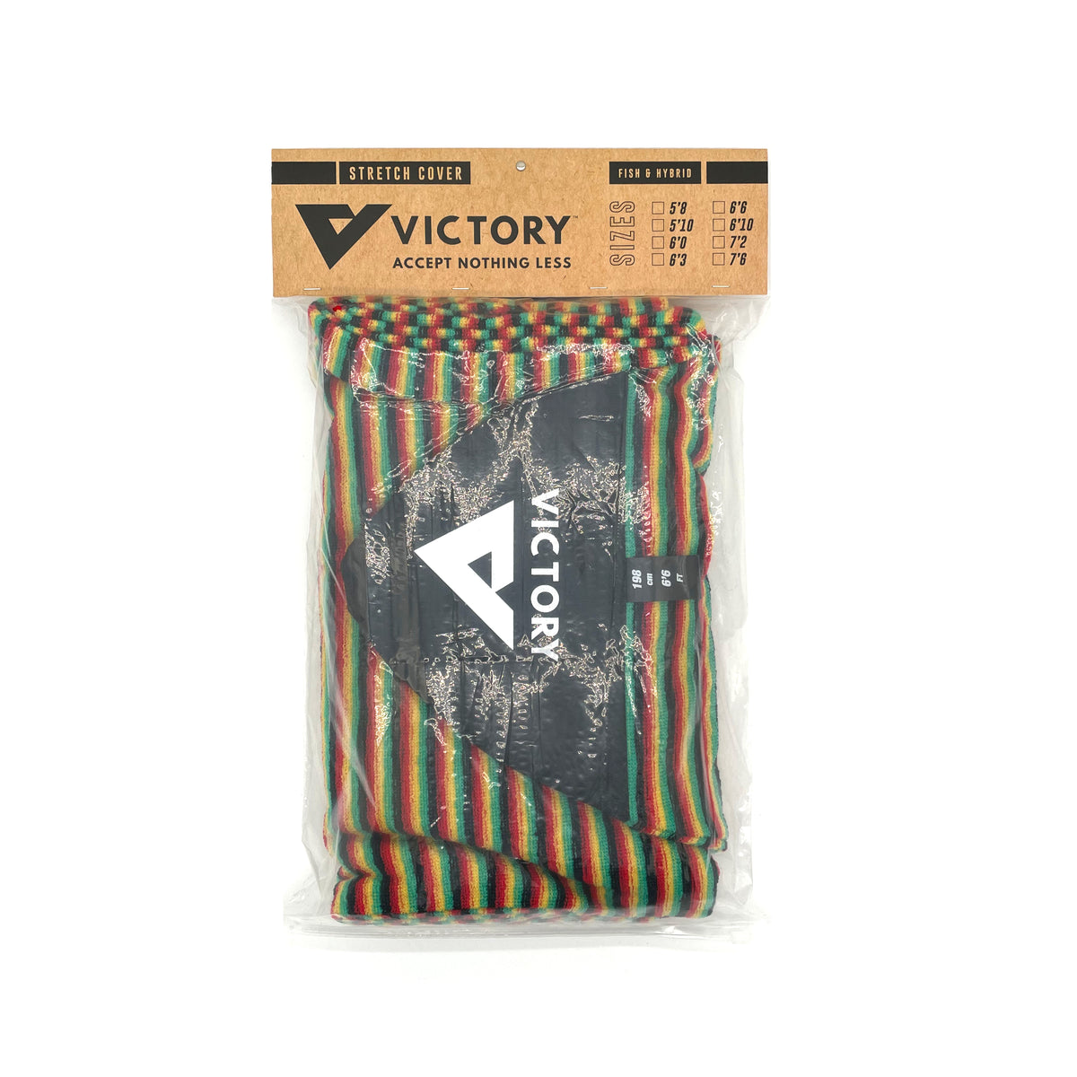 VICTORY - Funda calcetín de surf - Retro / Fish / Hybrid - 6'10 - Rasta