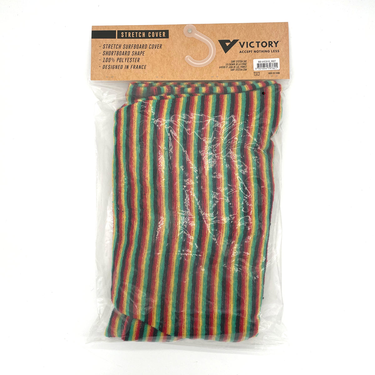 VICTORY - Housse chaussette surf - Shortboard - 5'10 - Rasta