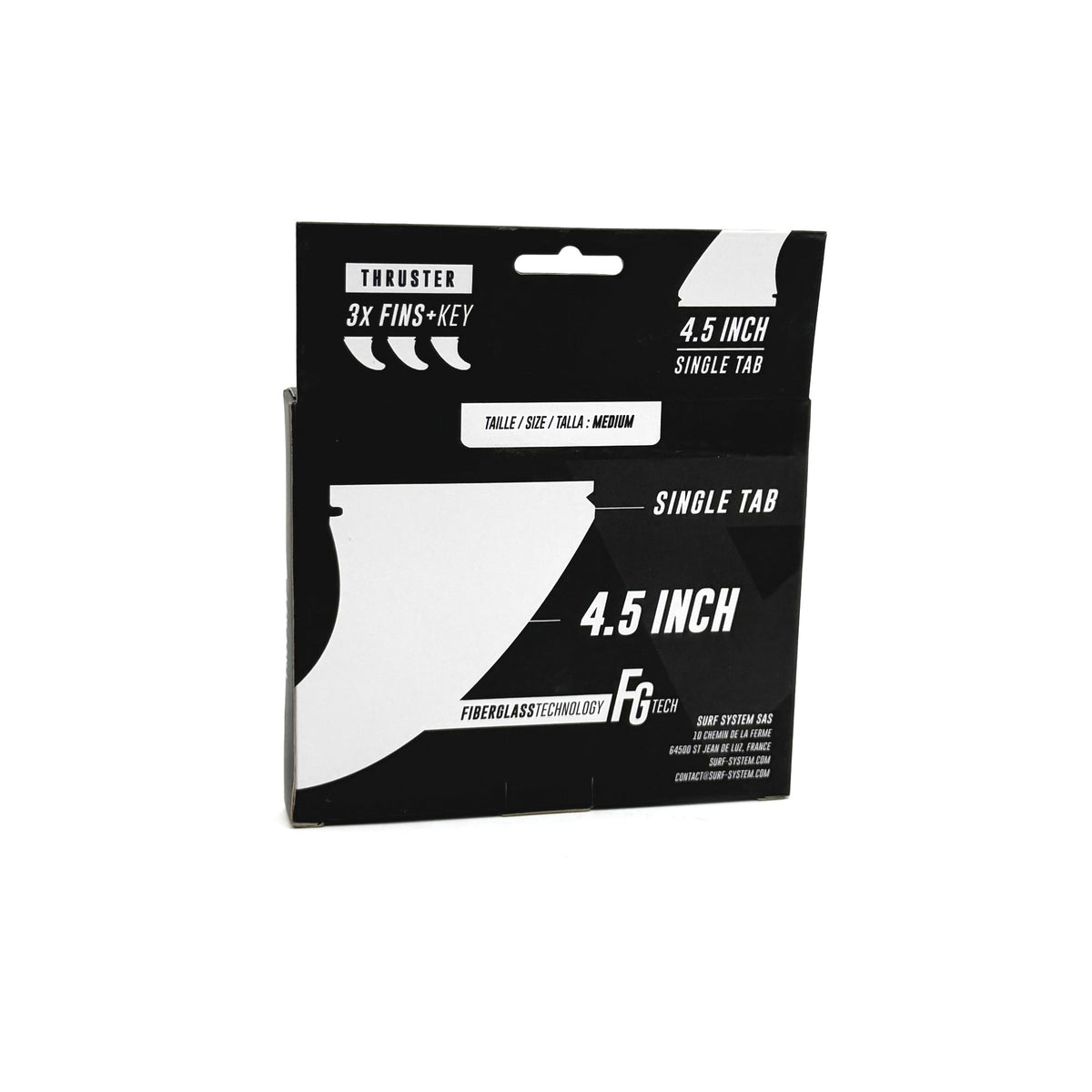 VICTORY - Quillas Medium Thruster - Fibra de vidrio - Compatible con Futures -Plum