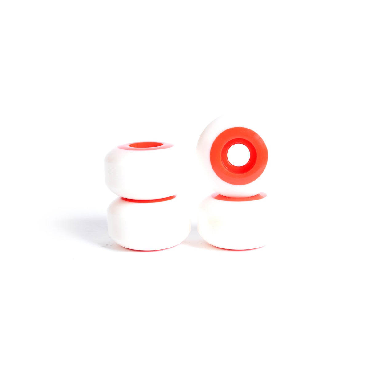 Ruedas de skate - YOCAHER 54x32mm 99a - Blanco/Rojo