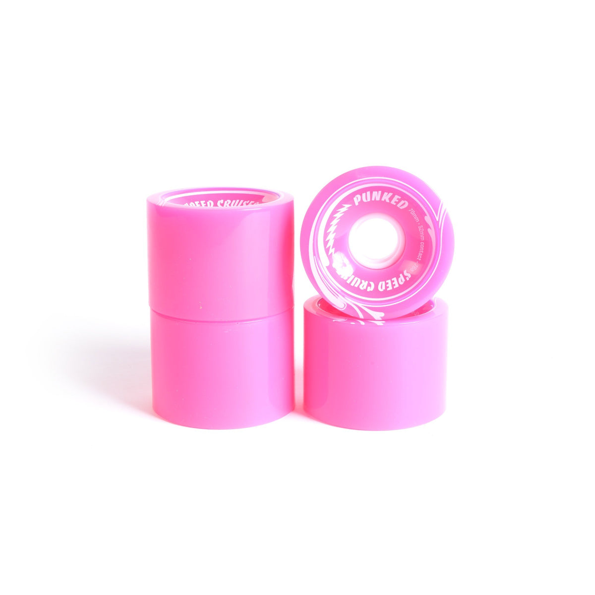 Ruedas de skate - YOCAHER 70x52mm 78a - Rosa