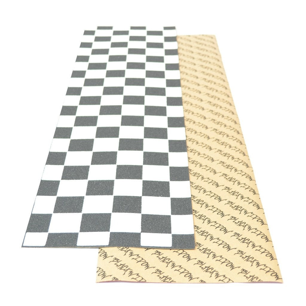YOCAHER Widow Checker - Agarre para monopatín, color negro y blanco