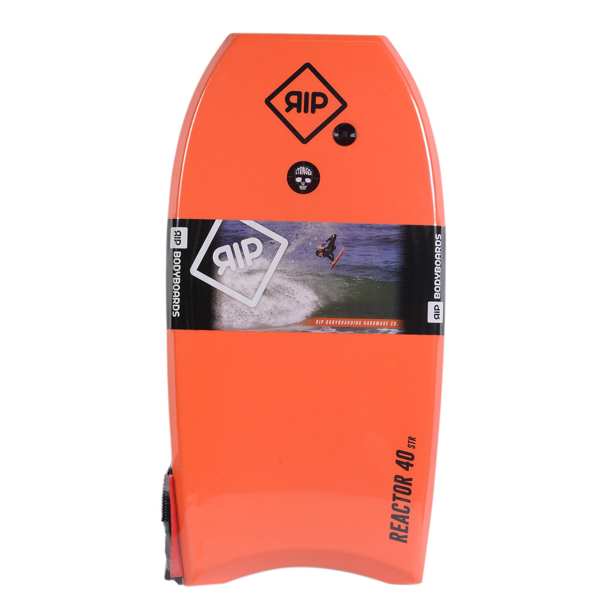 RIP Bodyboard - Ripper Stringer con leash (EPS) - Naranja / Azul