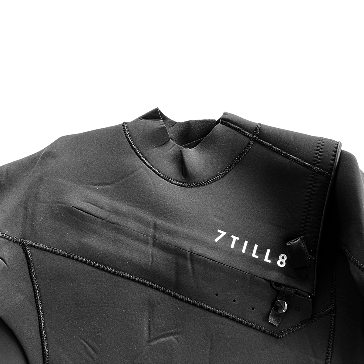 7TILL8 - Combinaison 3/2mm - Front Zip - Fullsuit - Black