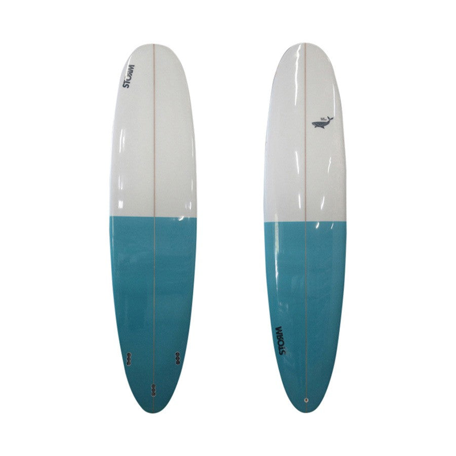 Tabla de surf STORM - Longboard - 7'2 - Beluga - Cola redonda - Azul
