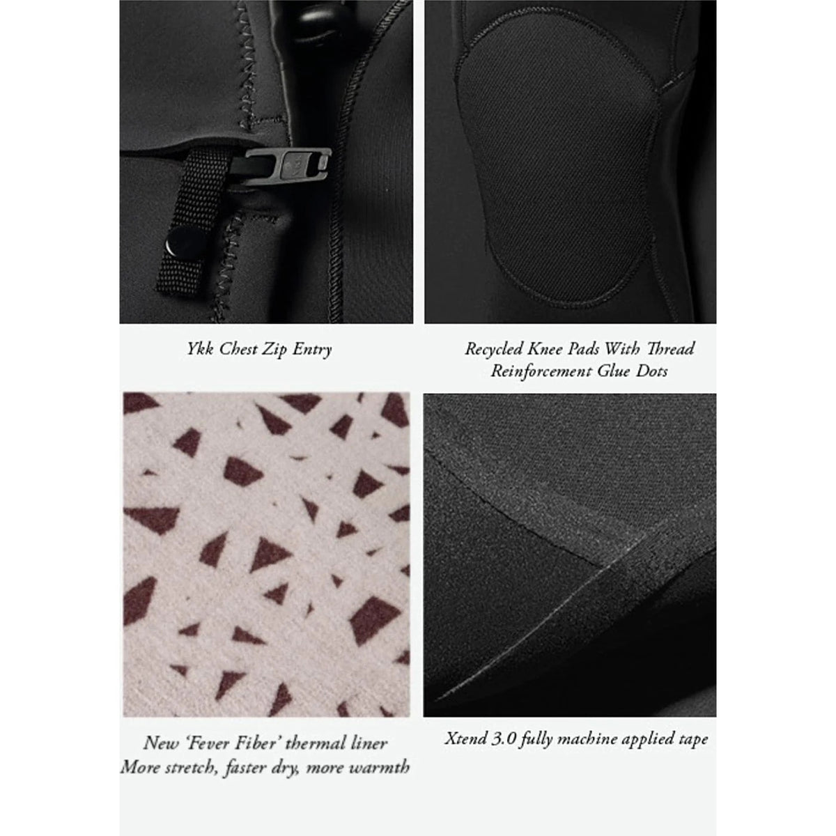 VISSLA - 7SEAS Cofre completo con capucha - 5/4/3MM - Negro