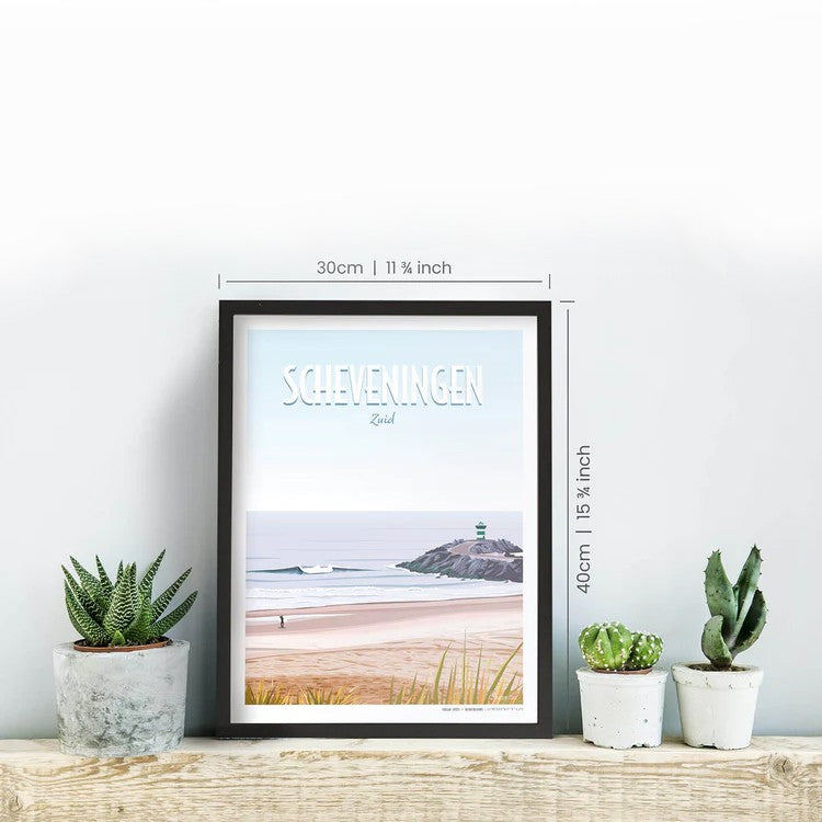 AWESOME MAPS - Poster - Scheveningen
