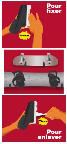 FINGERGRIP Snow/Skate/Wake Rack Double Horizontal Wall Mount