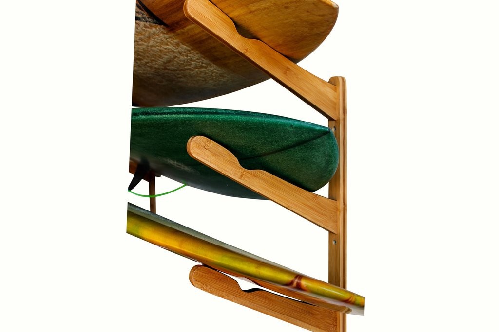 Support mural CORSURF - Multi Rack 3 Boards - Dark Wood