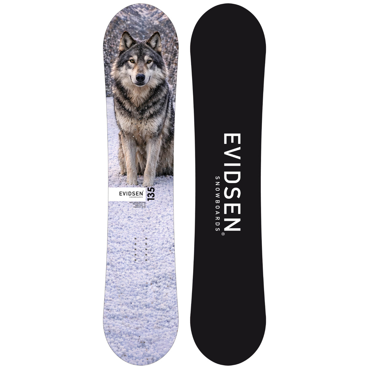 EVIDSEN SNOWBOARDS - Planche de Snowboard JUNIOR - Wolf - 135cm