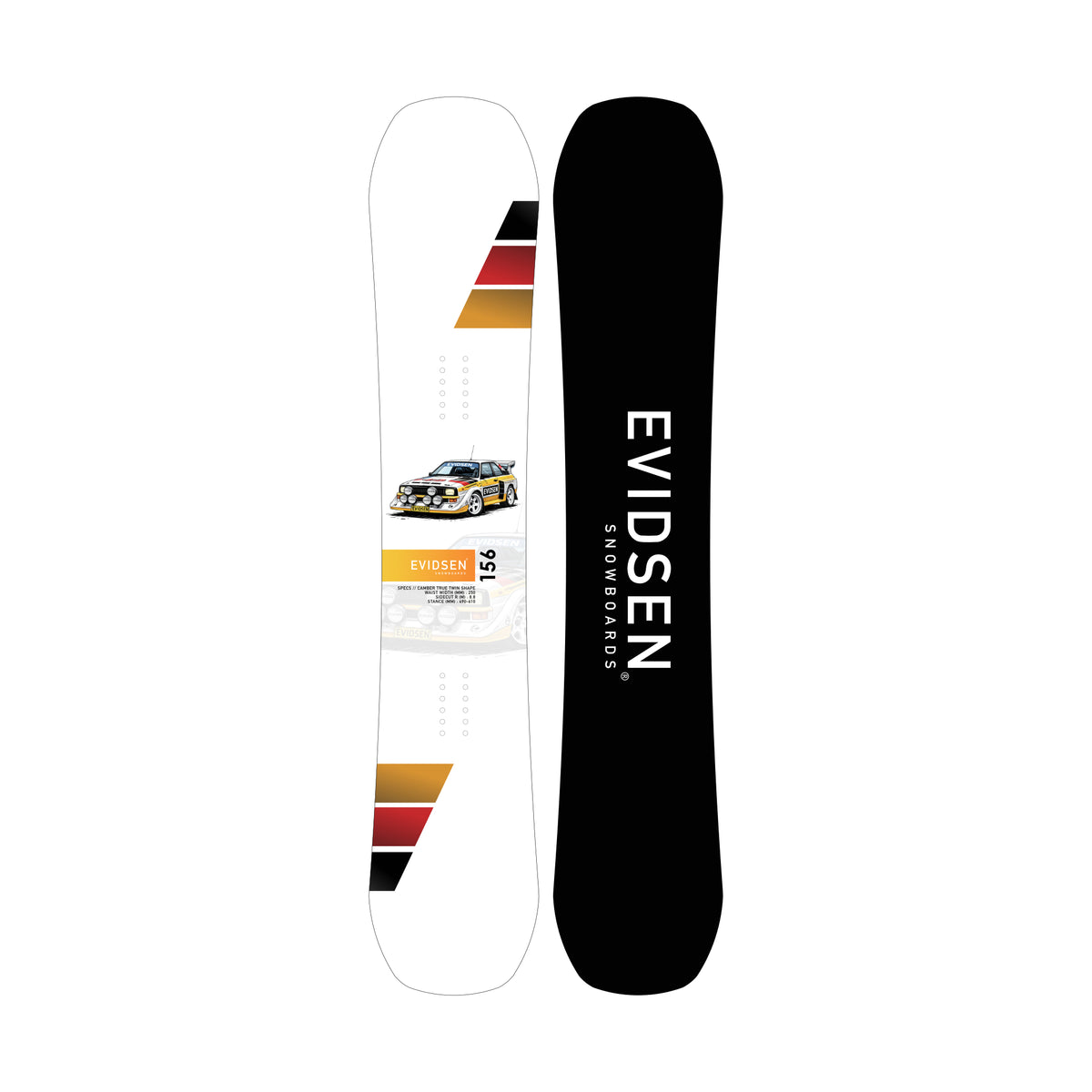 EVIDSEN SNOWBOARDS - Planche de Snowboard - Rallye LTD - 156