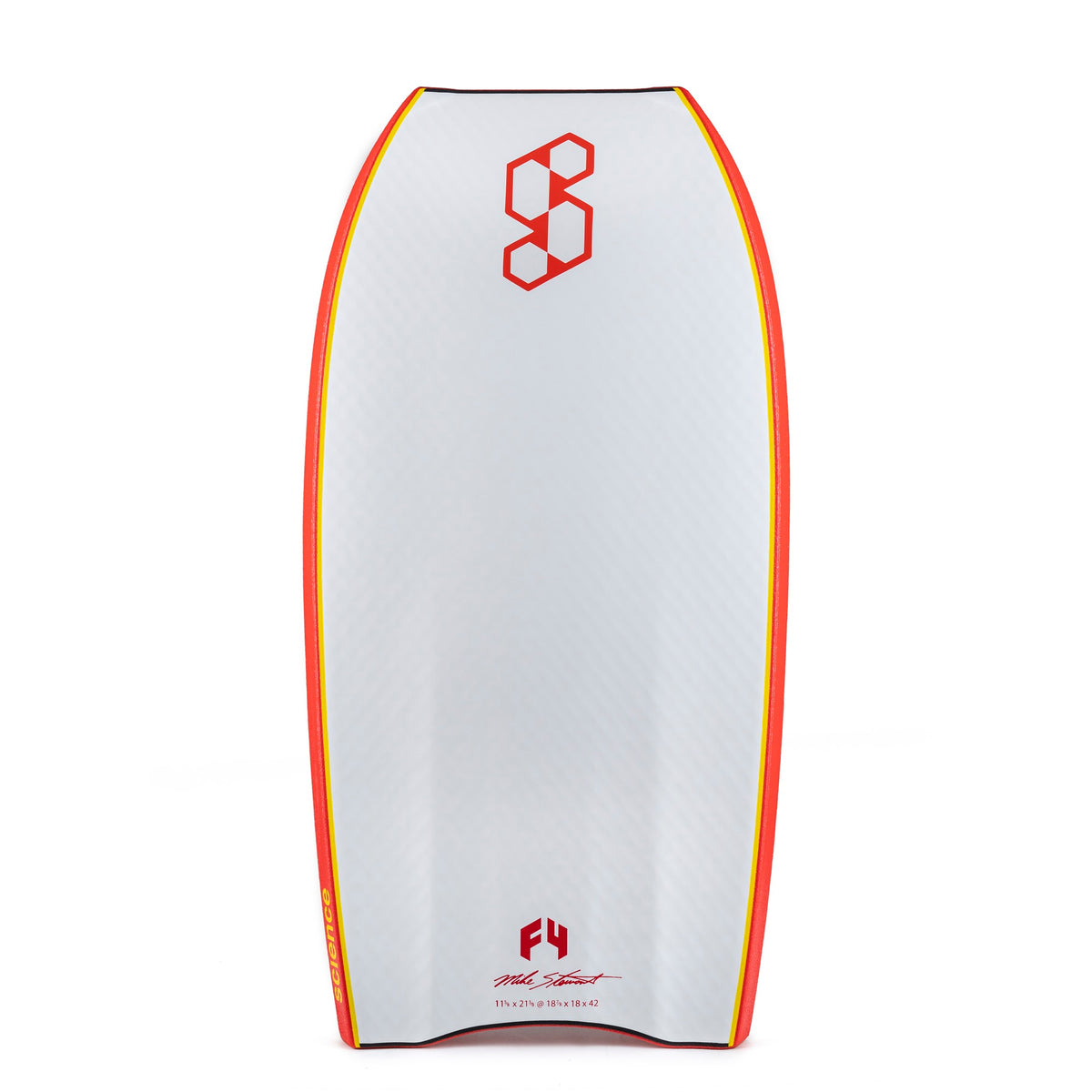 Science Bodyboard - Style Loaded F4 Quad Vent PP - Black / White