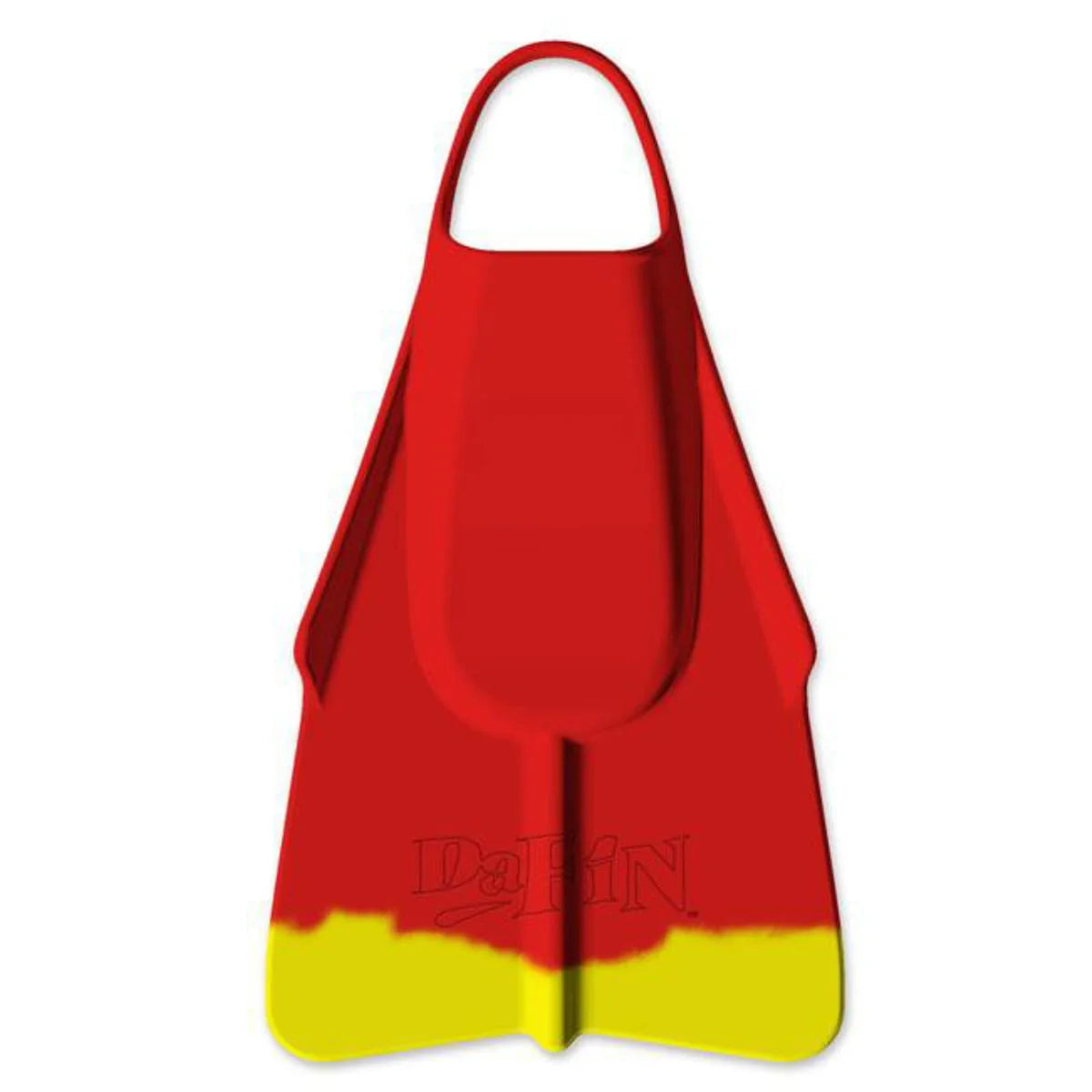 DA FIN  - Palmes bodyboard, bodysurf, lifeguard - Red / Yellow