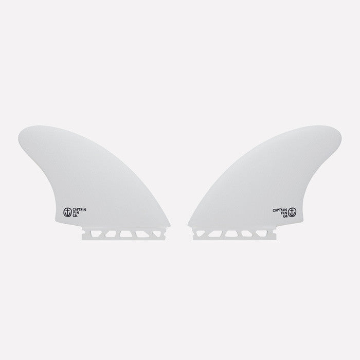 CAPTAIN FIN - Keel Fins Twin Futures - White