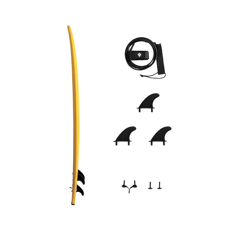 CBC - Planche de surf en mousse - 9'0 - Yellow
