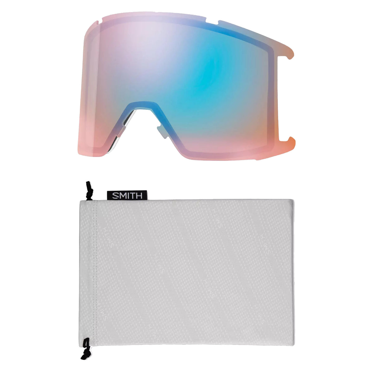 SMITH - Masque Snowboard Squad XL - ChromaPop - Chalk - Gold Mirror / Storm Blue Sensor