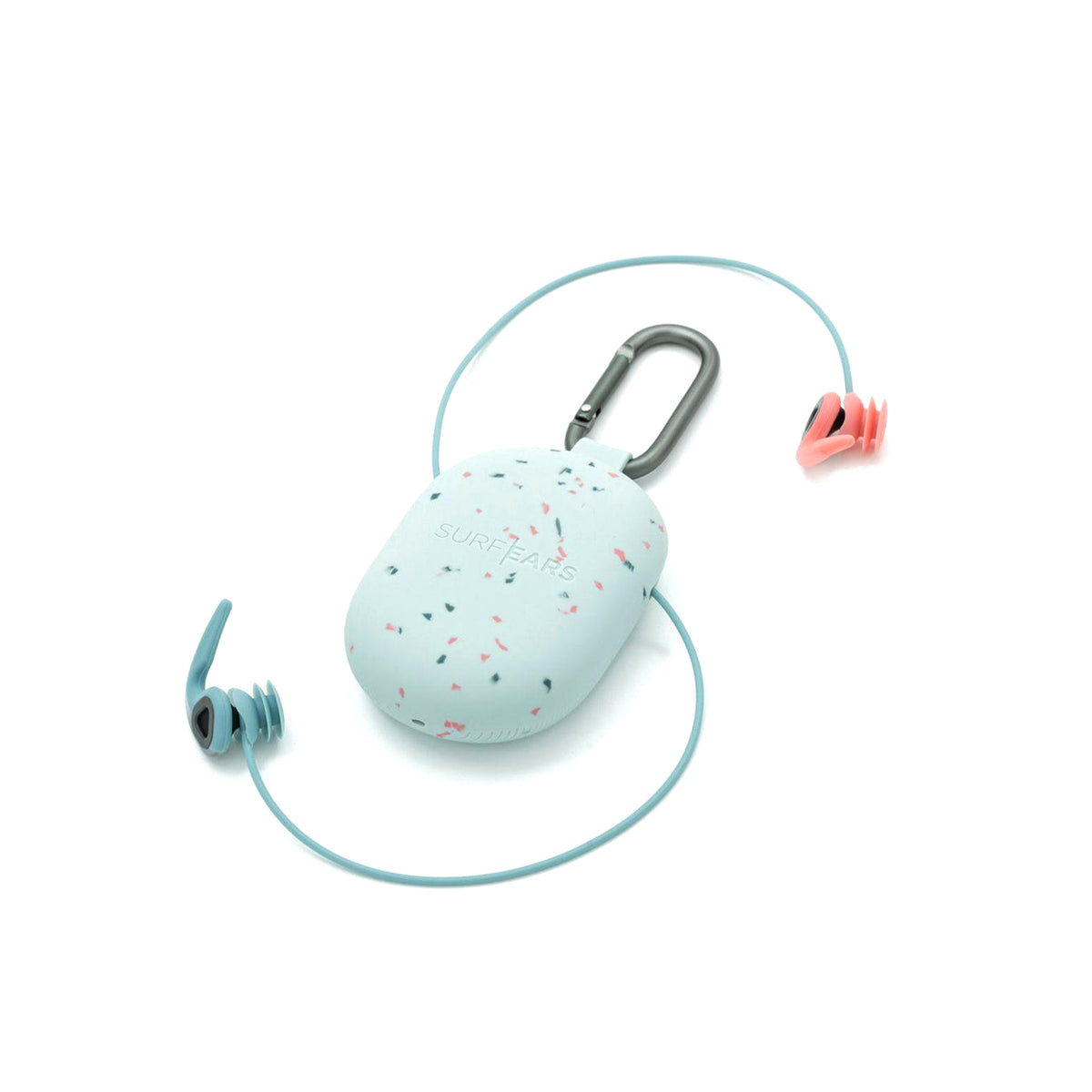 Surf Ears V4.0 - Bouchons d'oreilles surf universels - Coral / Sky