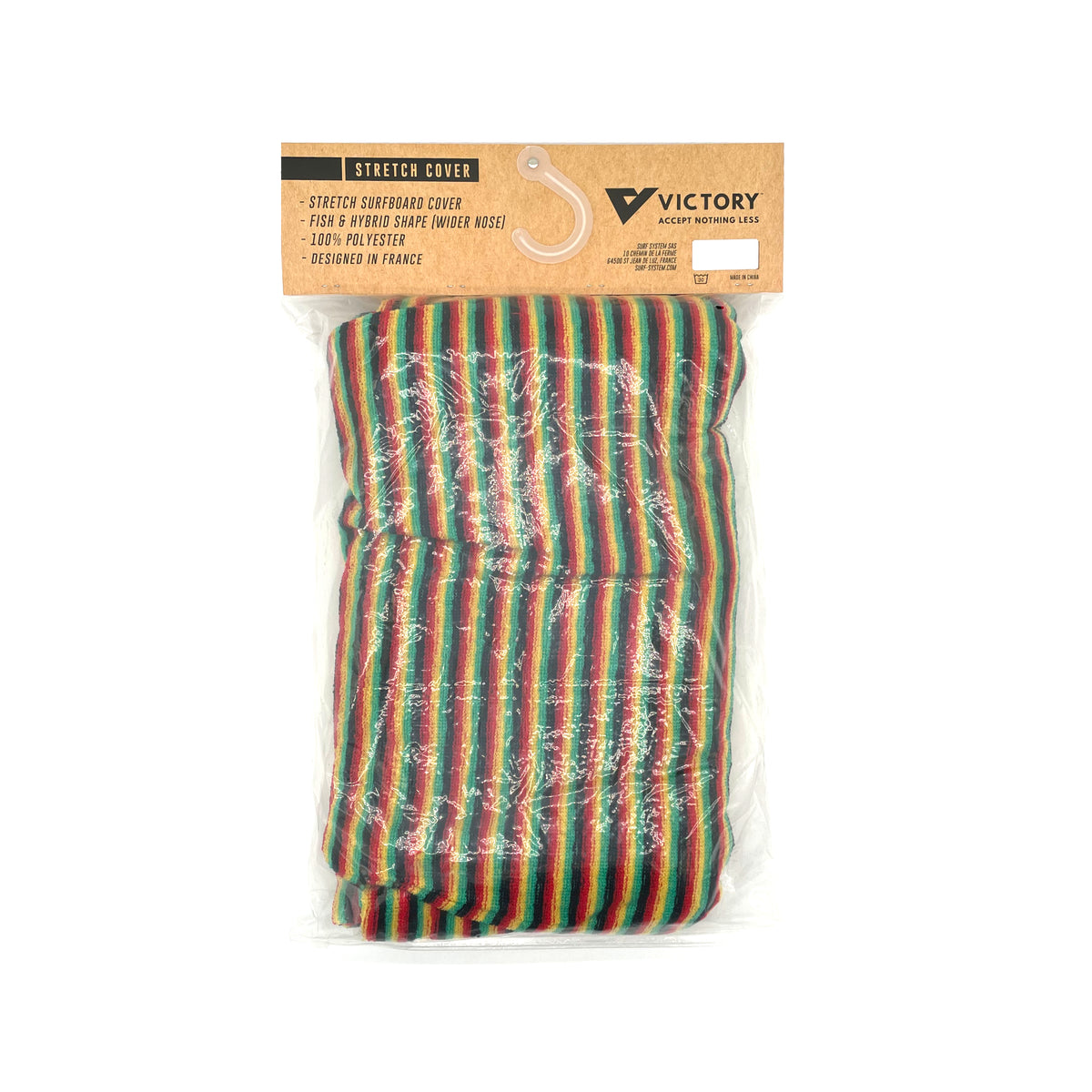 VICTORY - Funda calcetín de surf - Retro / Fish / Hybrid - 6'10 - Rasta