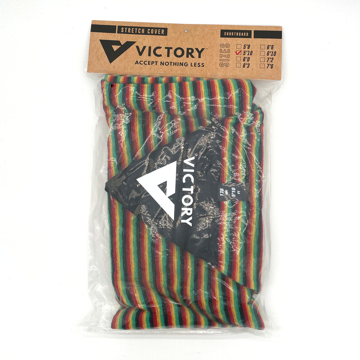VICTORY - Housse chaussette surf - Shortboard - 5'10 - Rasta
