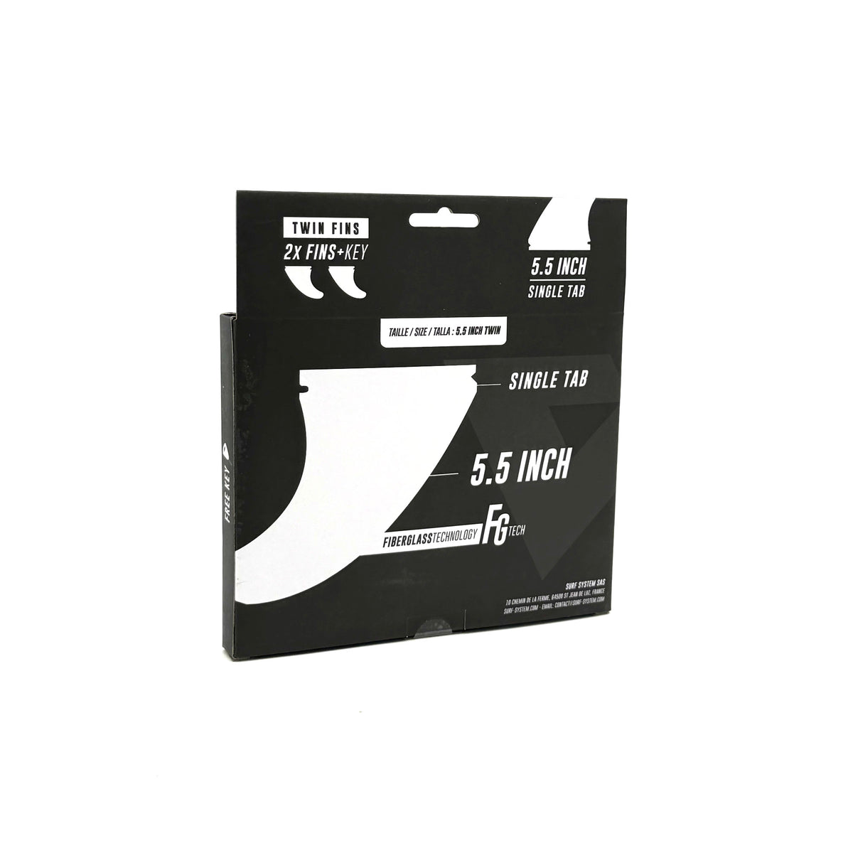 VICTORY - Twin Fins Set Fiberglass - Futures Compatible - Khaki