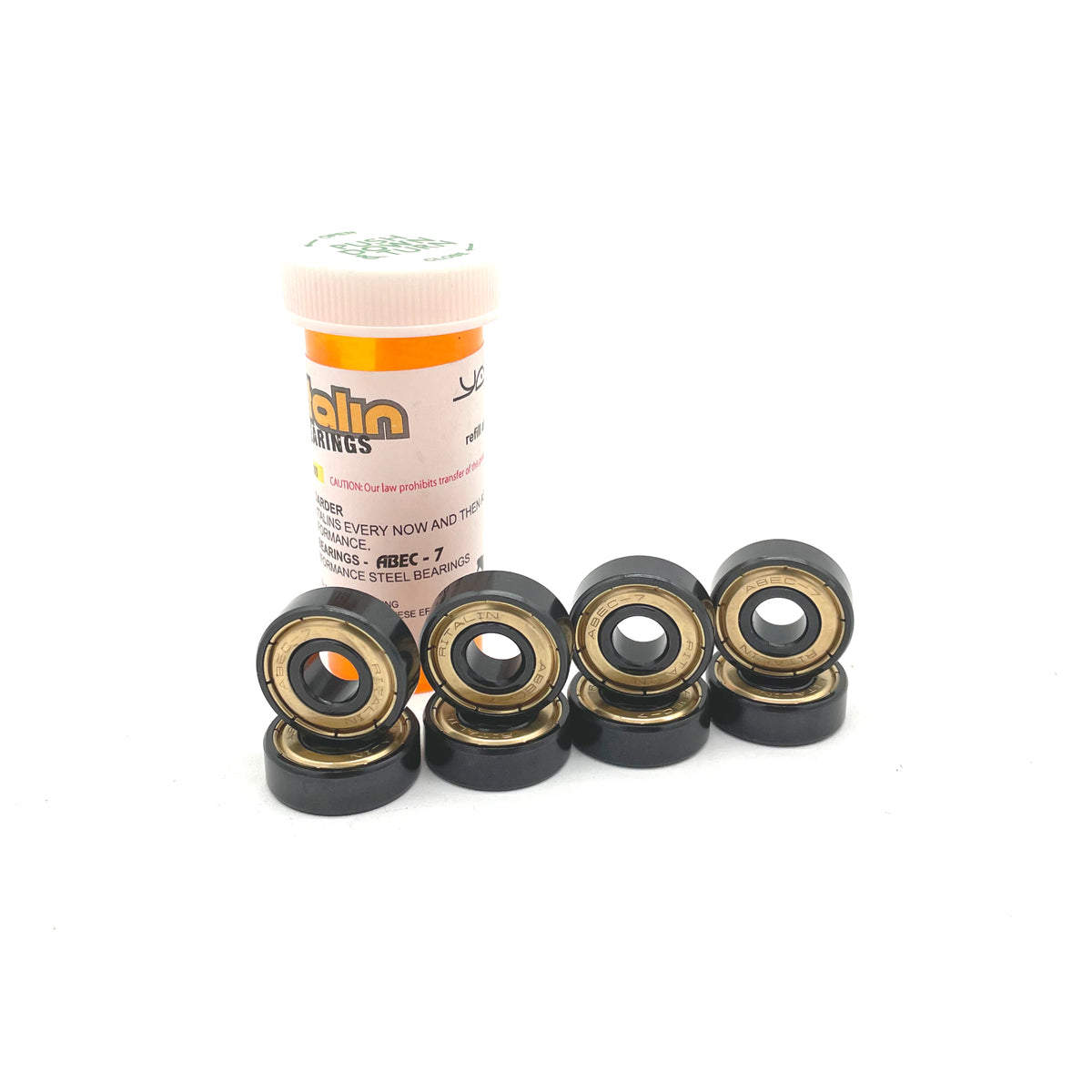 YOCAHER - Roulements Skateboard - Abec 7 Ritalin - Gold