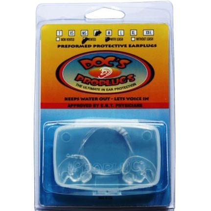DOC'S PRO PLUGS - Bouchons oreilles avec leash - Non ventilés - Blue