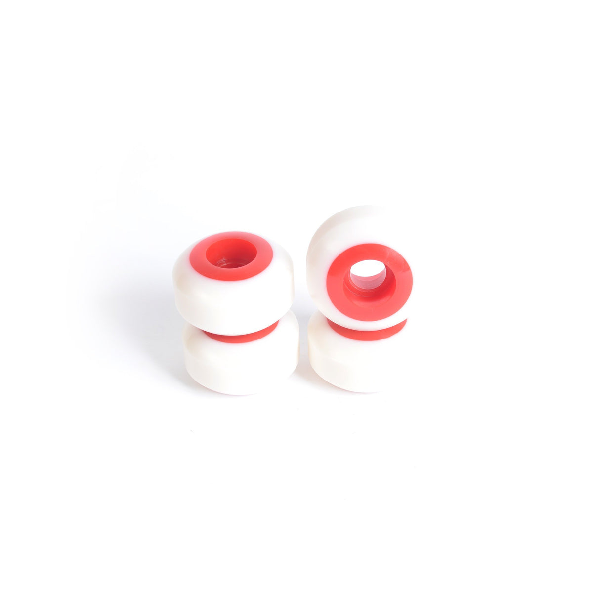 Ruedas de skate - YOCAHER 52x31mm 99a - Blanco/Rojo
