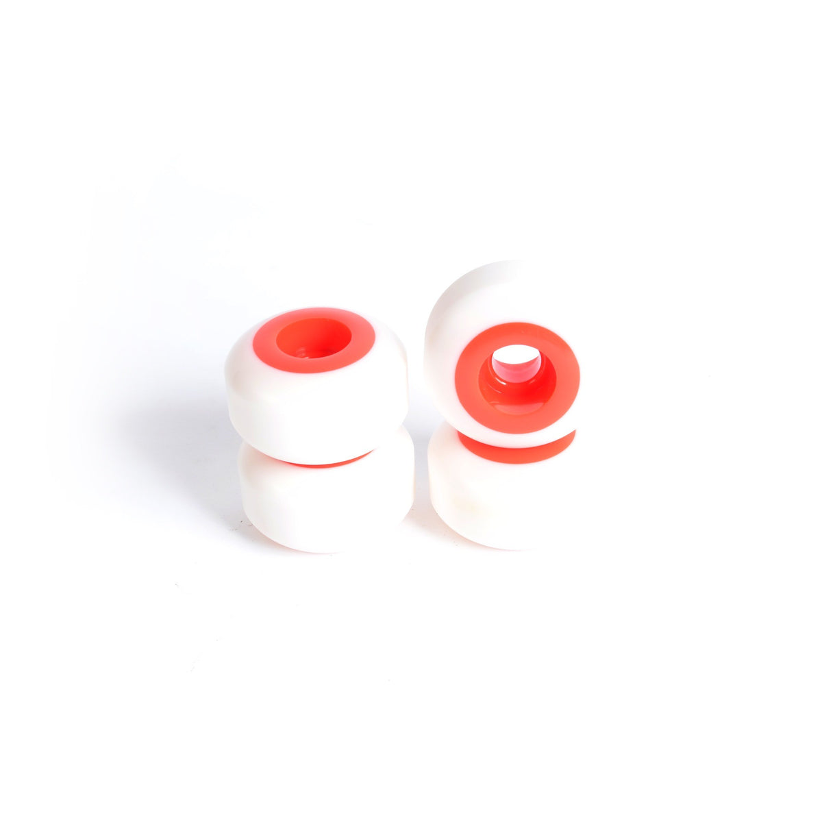 Ruedas de skate - YOCAHER 54x32mm 99a - Blanco/Rojo