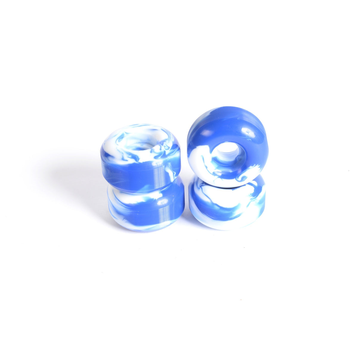 Ruedas de skate - YOCAHER 52x30mm 99a - Azul remolino/Blanco