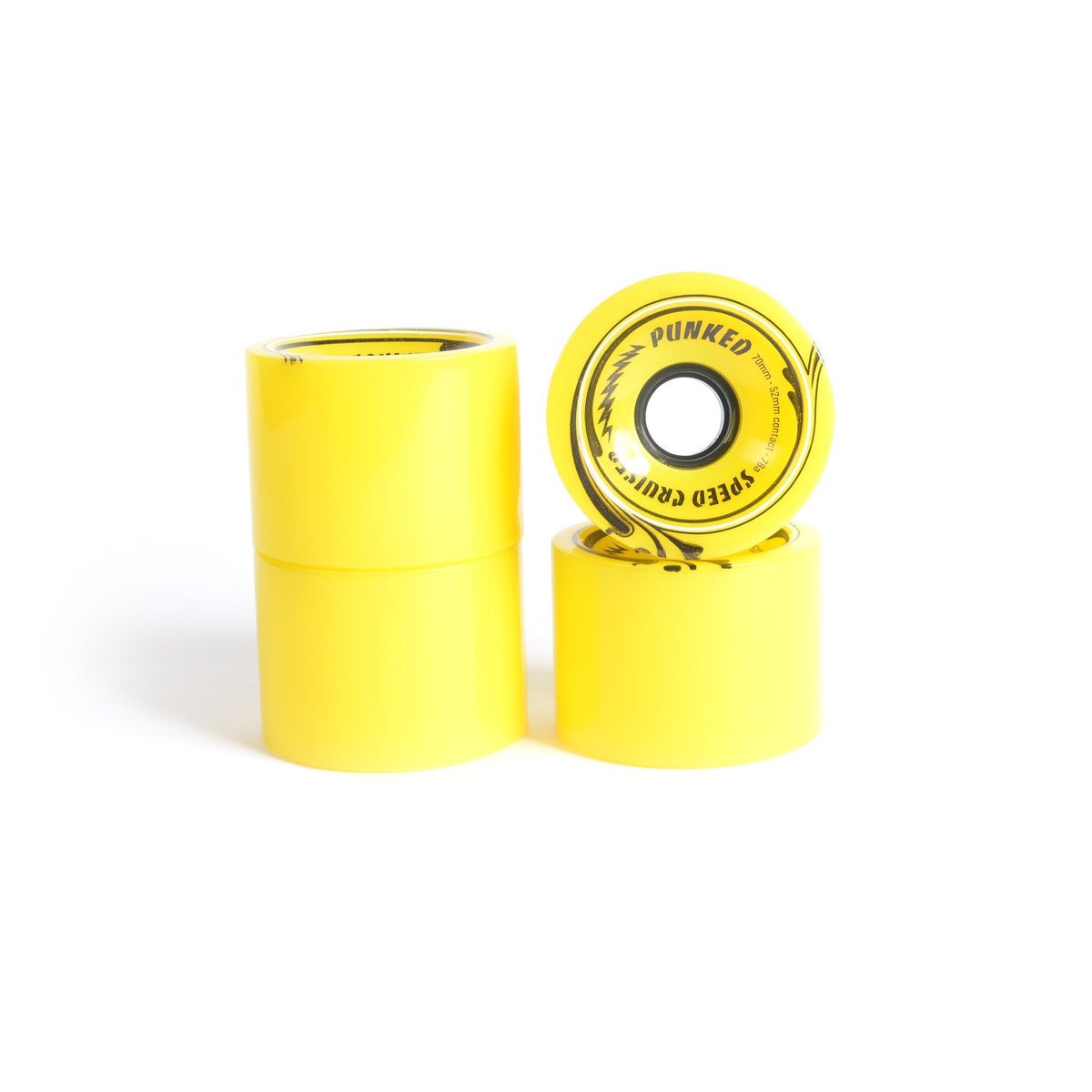 Ruedas de skate - YOCAHER 70x52mm 78a - Amarillo