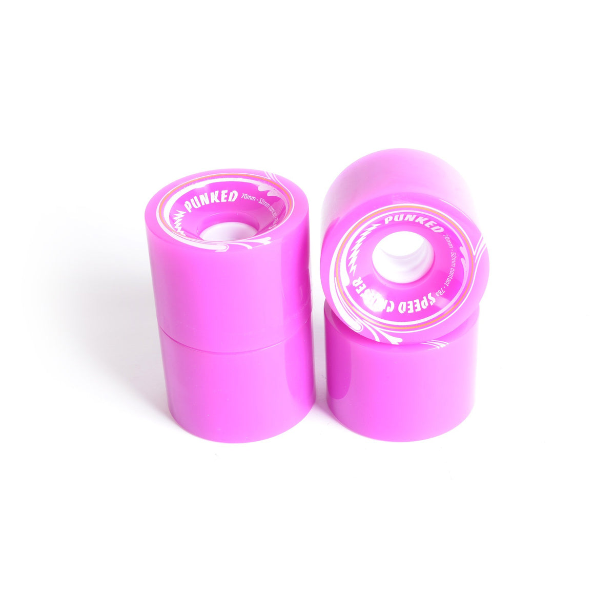 Ruedas de skate - YOCAHER 70x52mm 78a - Púrpura