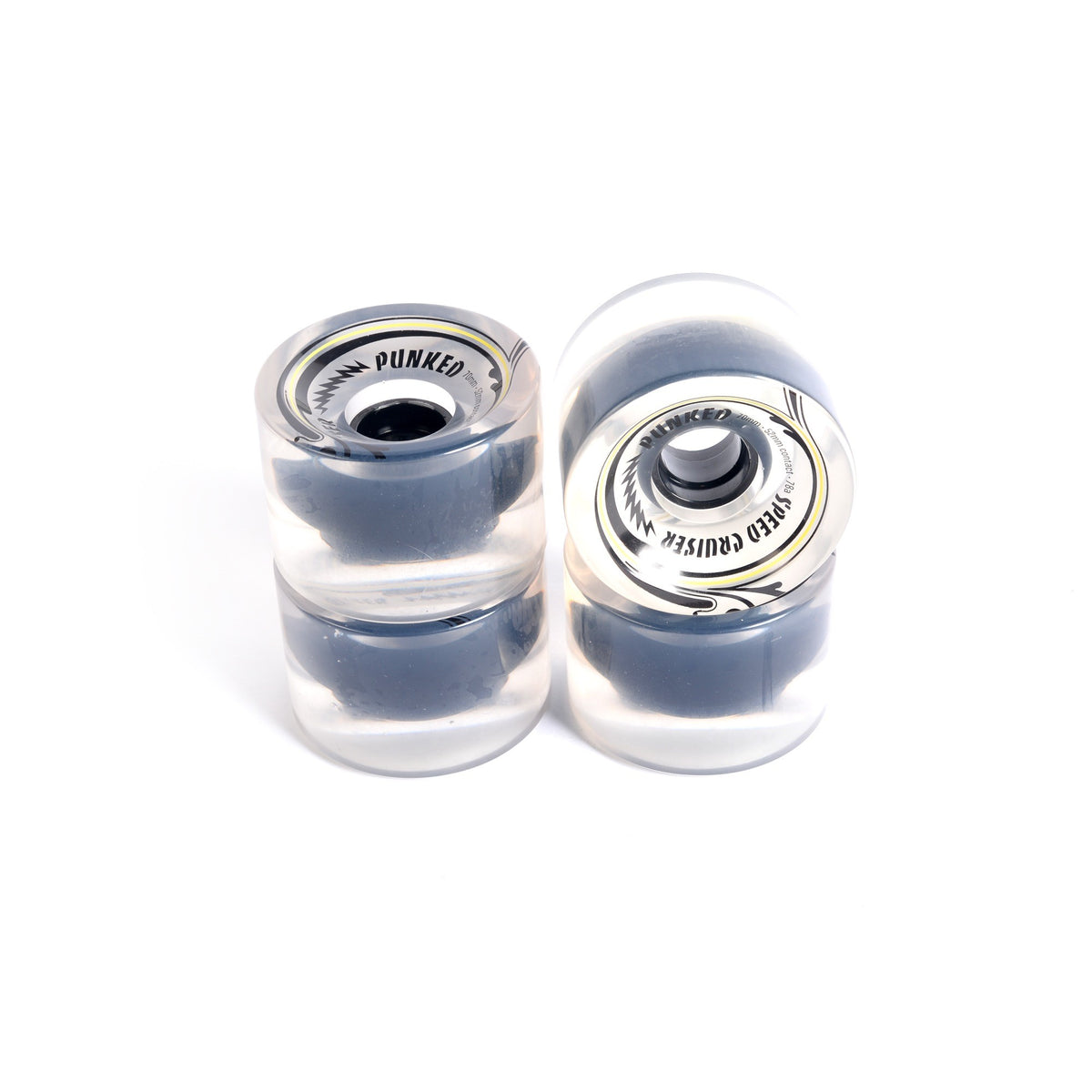 Ruedas de skate - YOCAHER 70x52mm 78a - Transparente