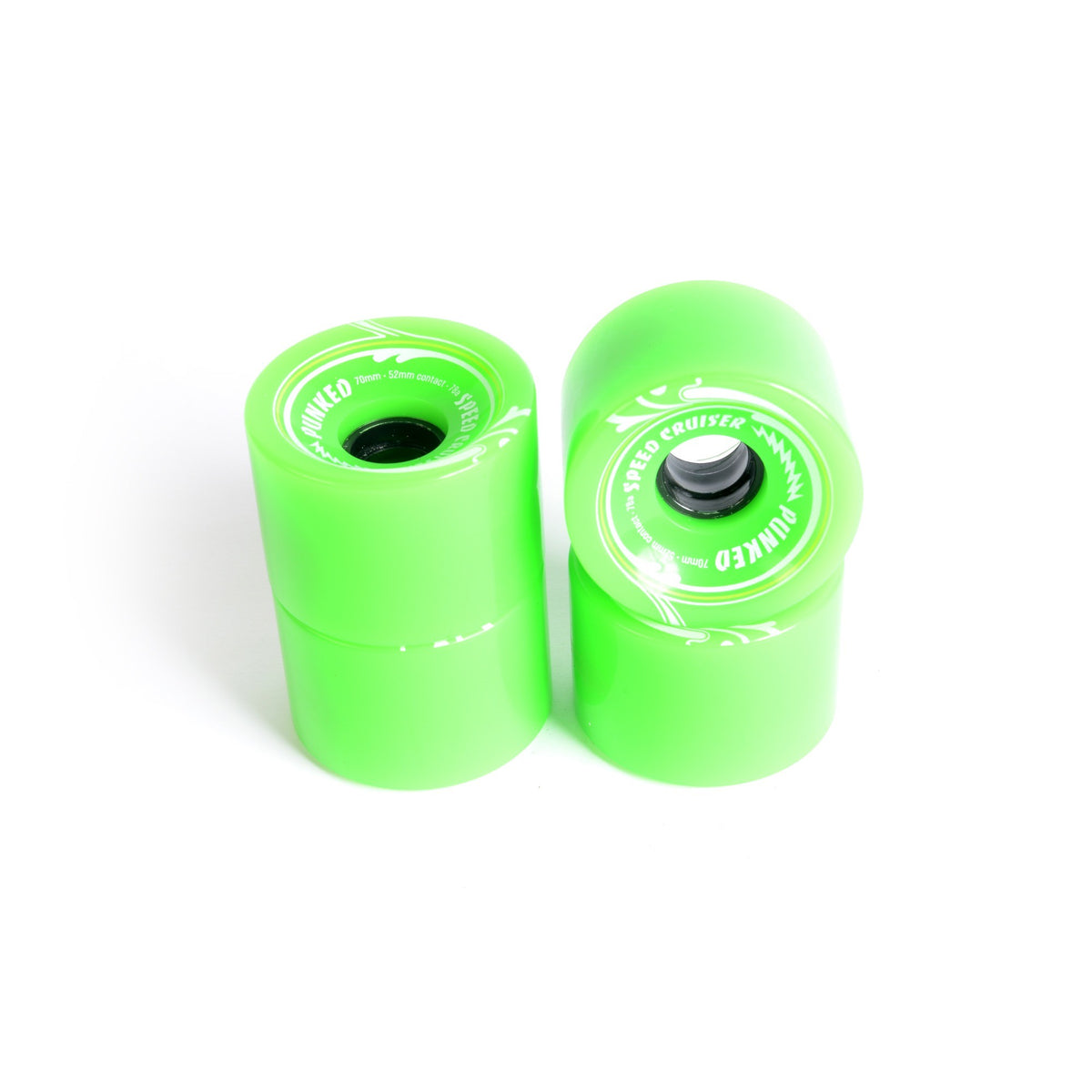 Ruedas de skate - YOCAHER 70x52mm 78a - Verde Neón