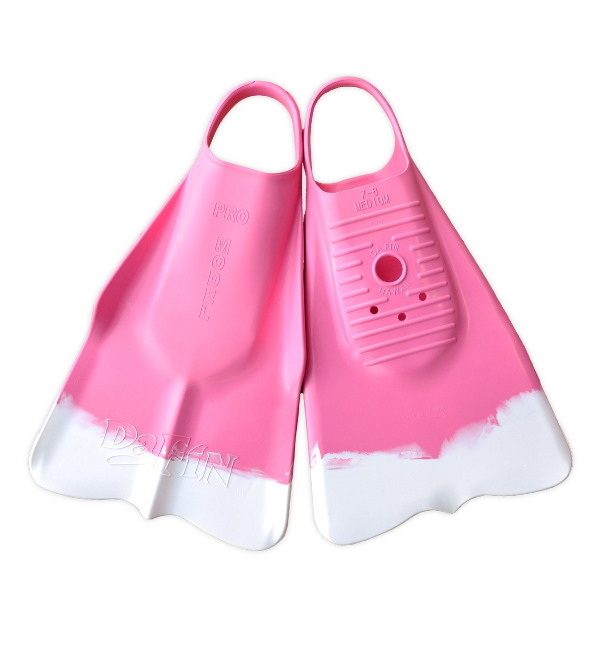 DA FIN - Bodyboard and bodysurf fins - Pink / White 